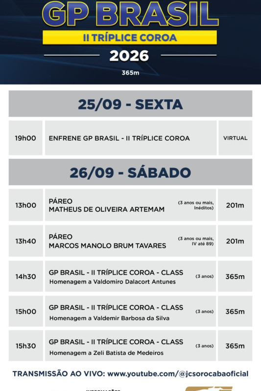 GP Brasil - II prova da Triplice Coroa