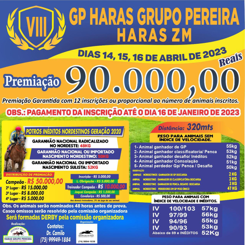 Ler mais sobre GP Haras Grupo Pereira Haras ZM