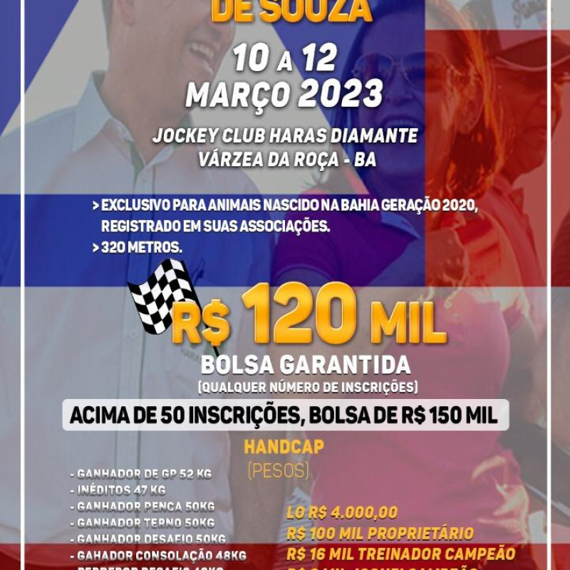 Ler mais sobre  10 a 12 de março de 2023 GP Juarez & Elaine  - Ba