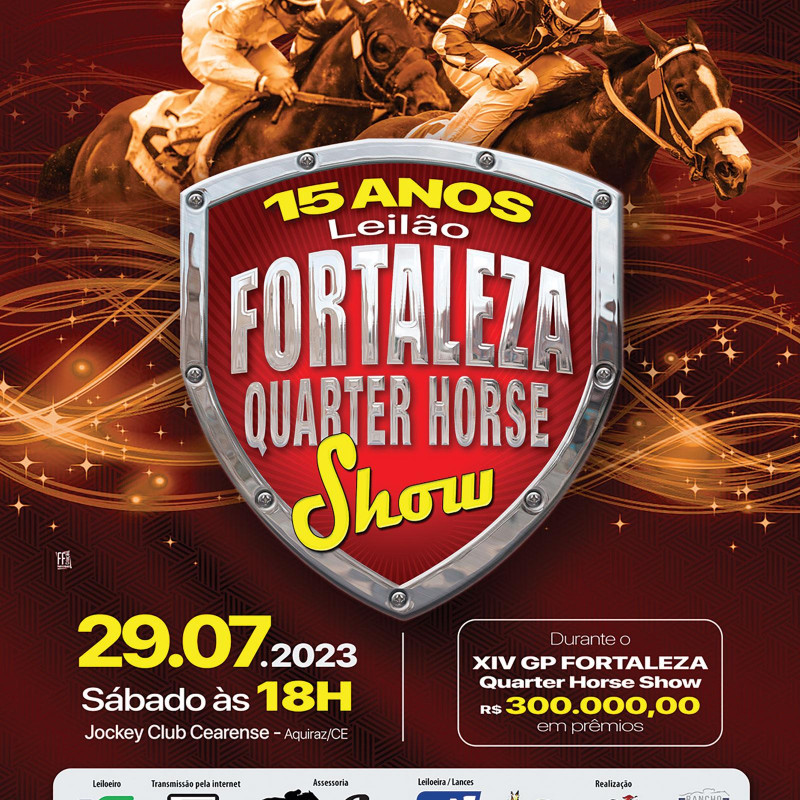 Ler mais sobre Leilão Fortaleza Quarter Horse Show e XIV GP Fortaleza Quarter Horse Show 2023