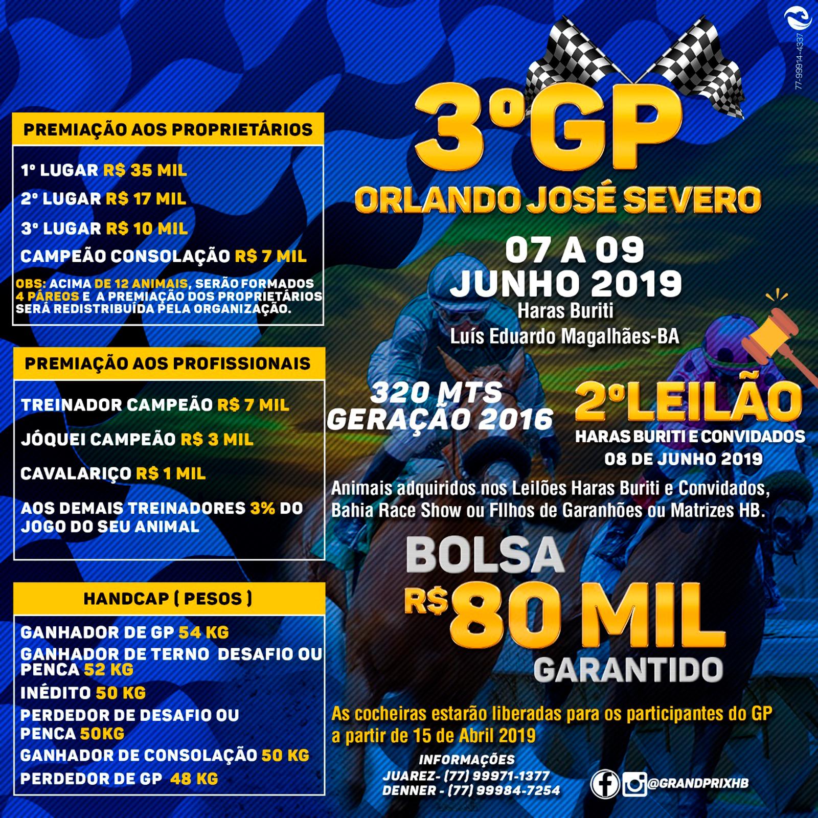 3º GP ORLANDO JOSÉ SEVERO