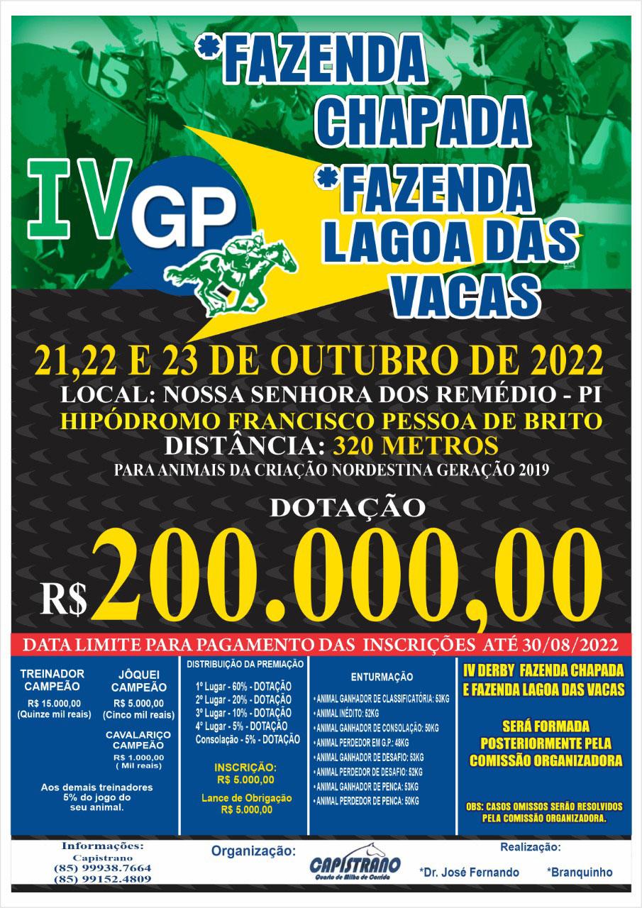IV GP Fazenda Chapada e Fazenda Lagoa das Vacas 2022