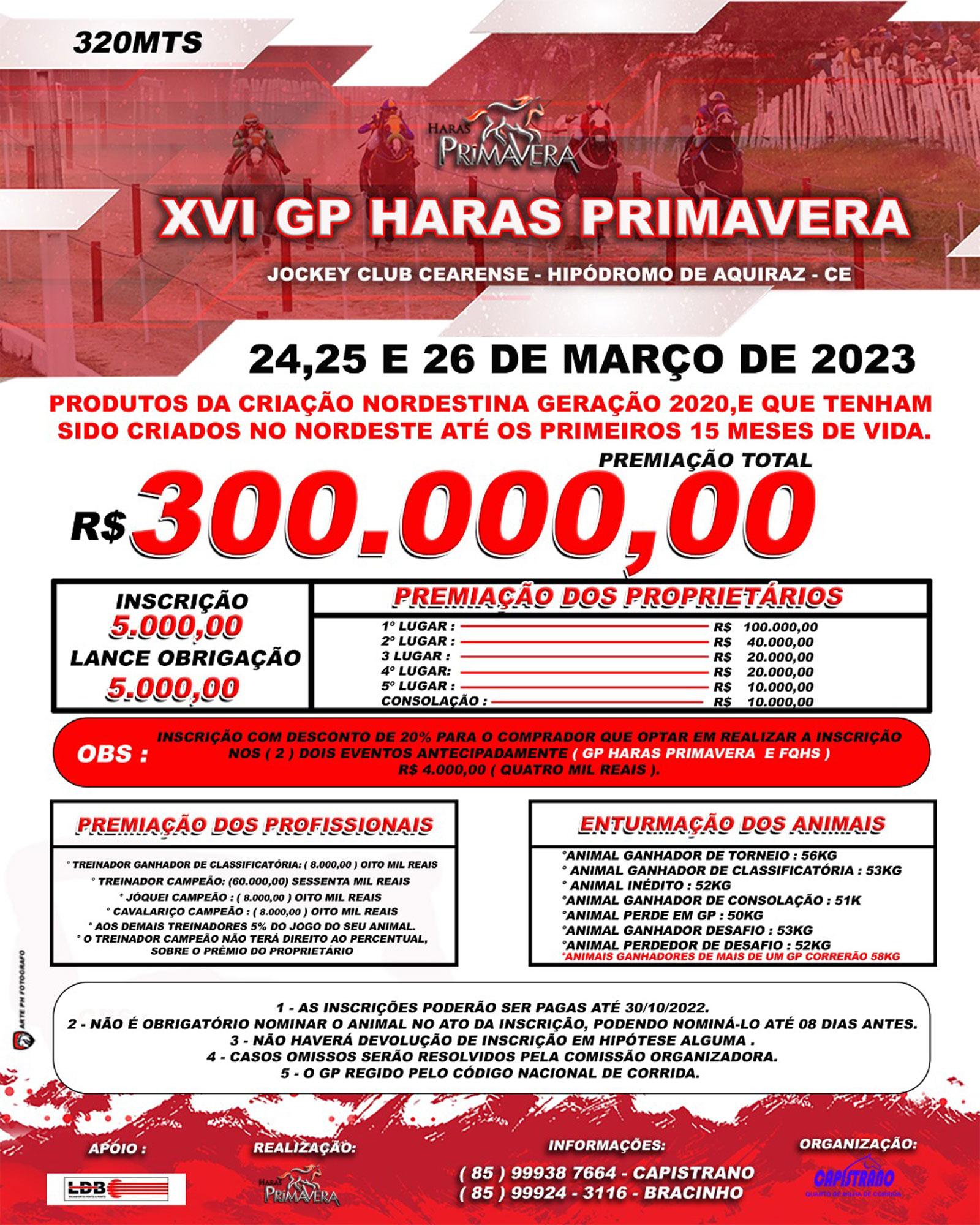 XVI GP Haras Primavera 2023
