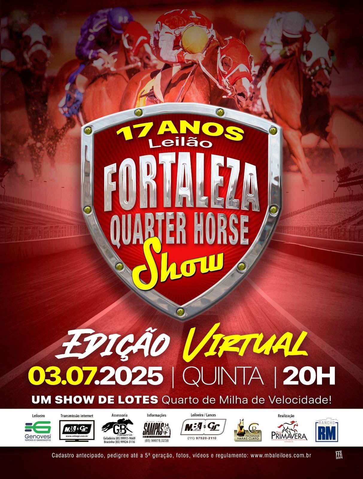 Leilão Quarter Horse show 2025