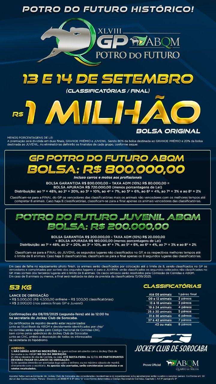GP ABQM Potro do Futuro 2025 - Agende-se