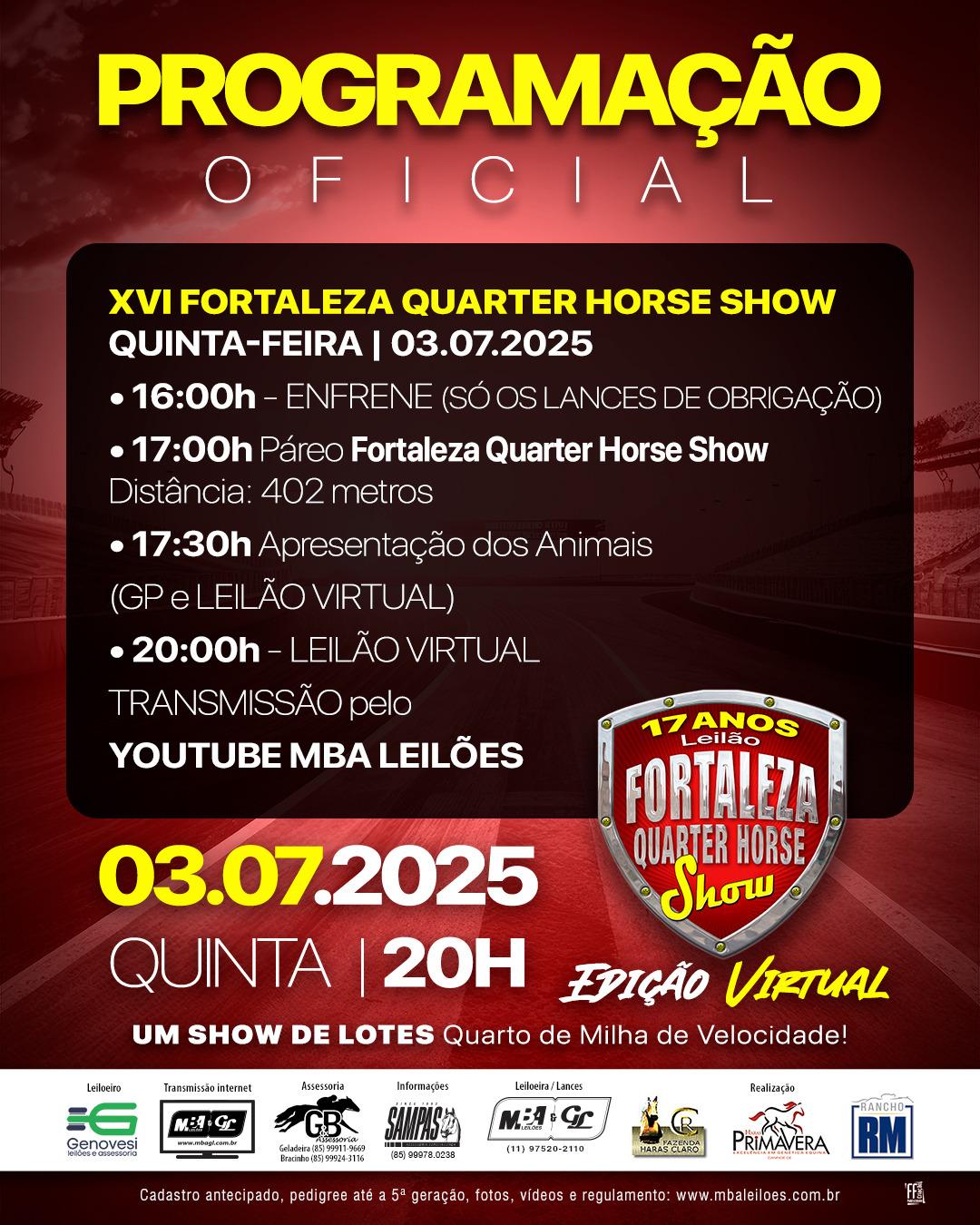XVI Fortaleza Quarter Horse Show 2025
