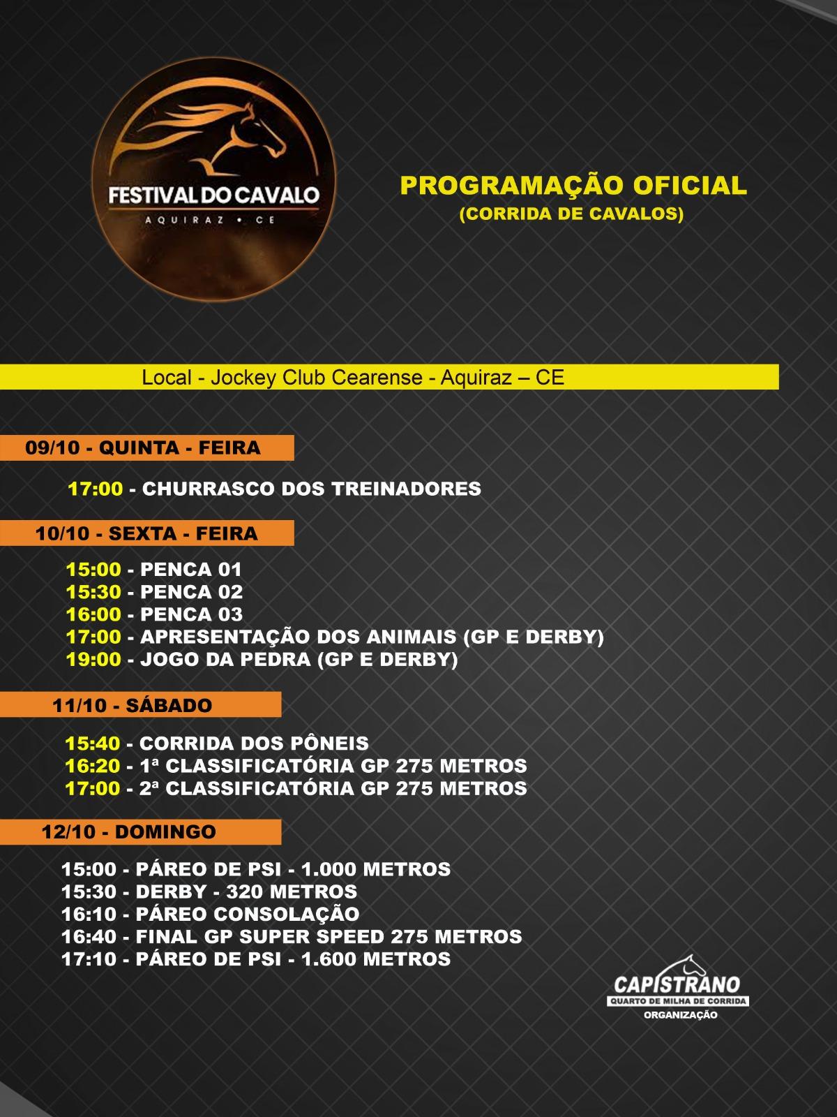 Segundo ano do Festival do Cavalo no Jockey Club Cearense